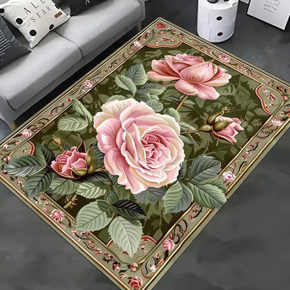 Vintage Floral Area Rug