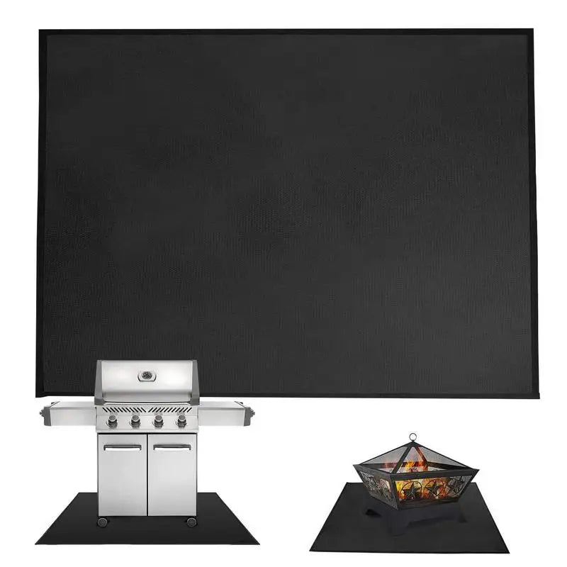 Fire resistant Under Grill Mats For Outdoor Grill