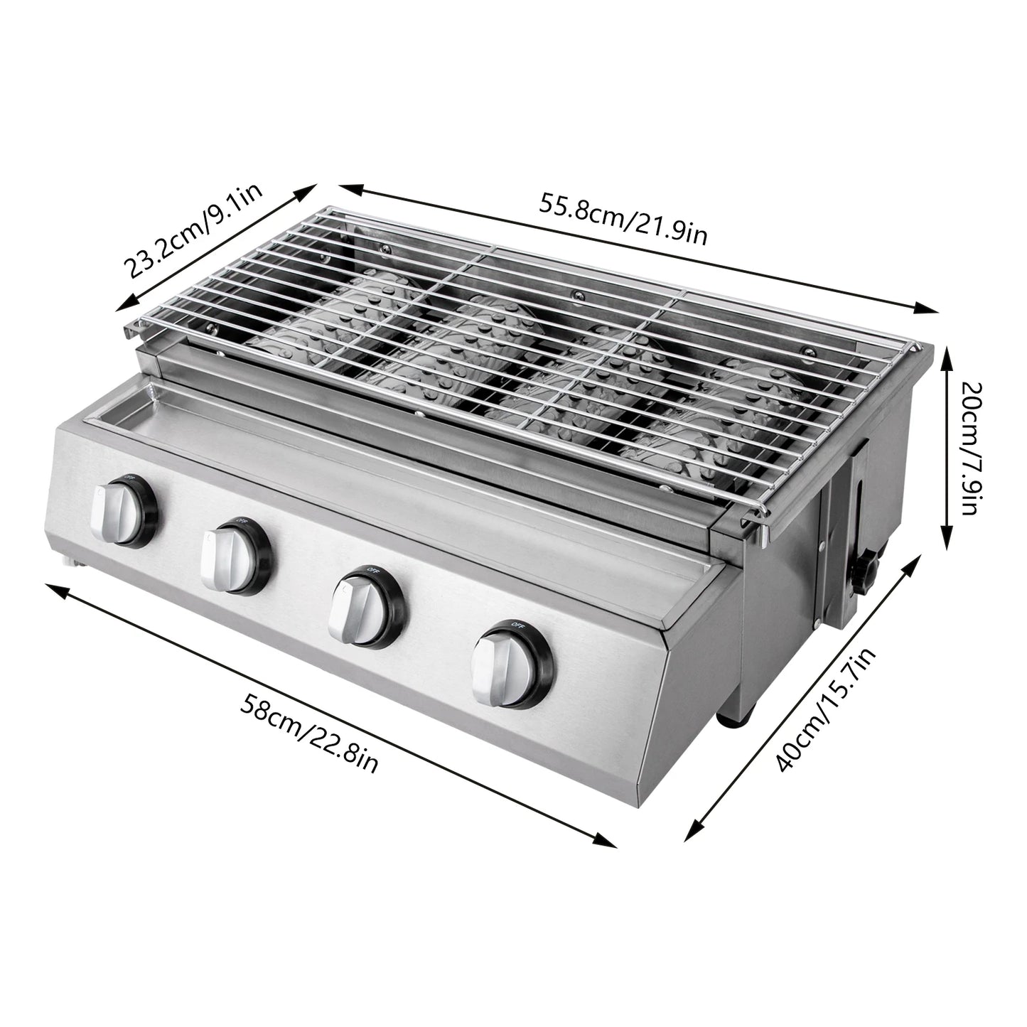 Stainless Steel Smokeless Barbecue Grill