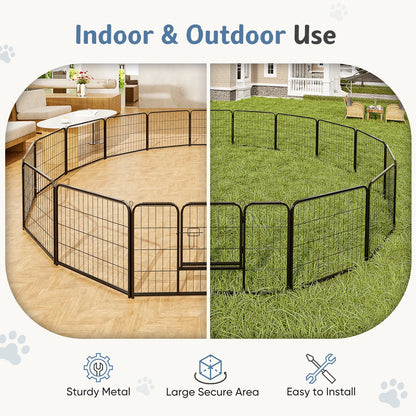 Heavy Duty 16 Panel Indoor/Outdoor  Pet Playpen