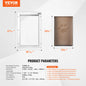 Pet Door Aluminum Frame with Lock and Flap System